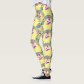 Psychedelische Regenbogen und Einhörner Thunder_Co Leggings (Links)