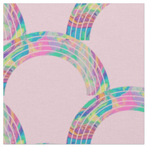 Psychedelische Regenbogen und Unicorns Thunder_Cov Stoff