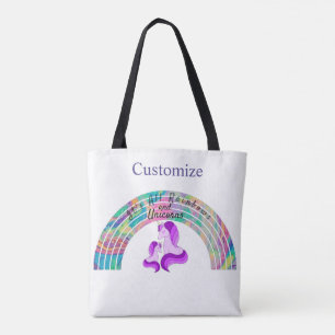 Psychedelische Regenbogen und Unicorns Thunder_Cov Tasche