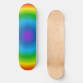 Psychedelische Regenbogenreisemuster Skateboard (Vorderseite)