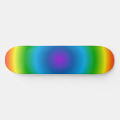 Psychedelische Regenbogenreisemuster Skateboard (Horizontal)