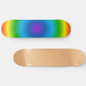 Psychedelische Regenbogenreisemuster Skateboard (Horizontal)