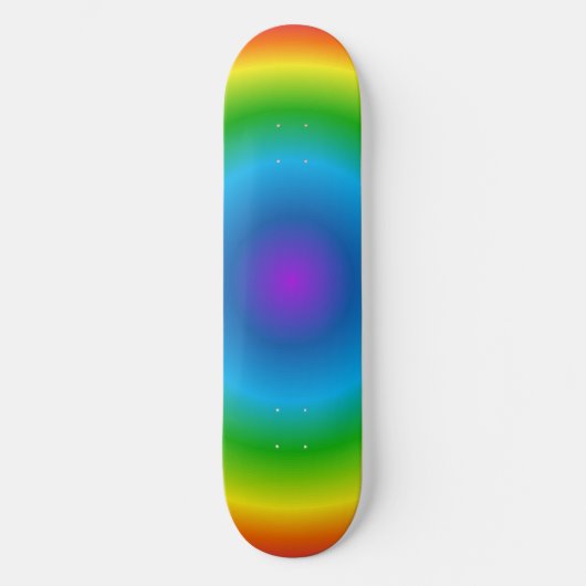 Psychedelische Regenbogenreisemuster Skateboard (Vorderseite)