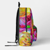 Psychedelische RegenbogenRose Bedruckter Rucksack (Links)