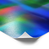 Psychedelische RegenbogenRose Fotodruck (Ecke)