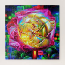 Psychedelische RegenbogenRose