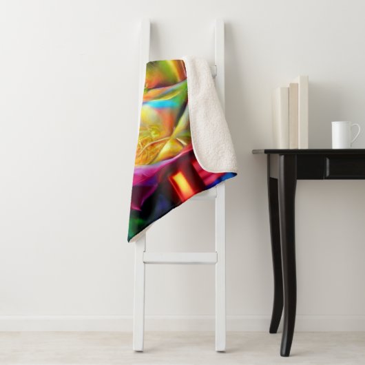 Psychedelische RegenbogenRose Sherpadecke (Beispiel)