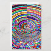 Psychedelische Reise Briefpapier (Vorne/Hinten)