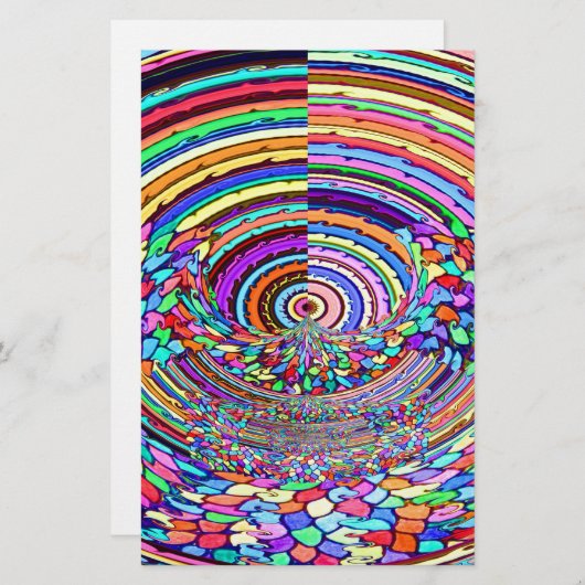 Psychedelische Reise Briefpapier (Vorne/Hinten)