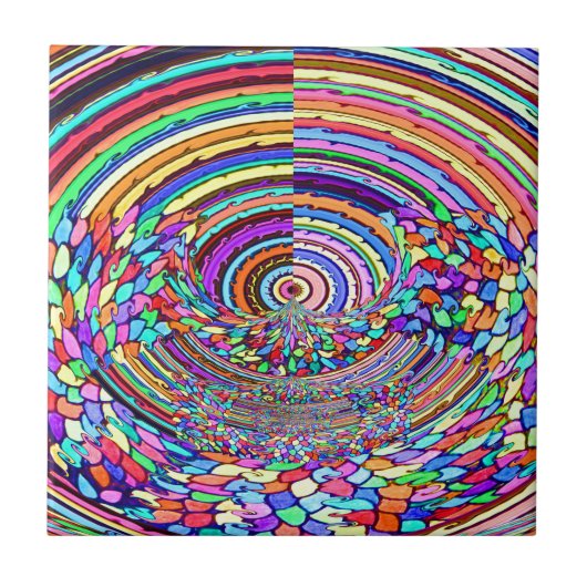 Psychedelische Reise Fliese (Vorderseite)