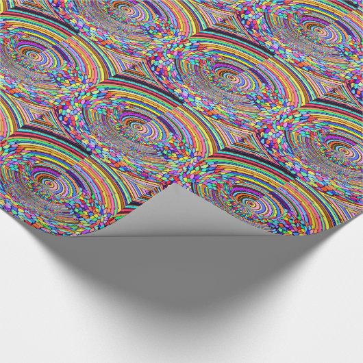 Psychedelische Reise Geschenkpapier (Ecke)