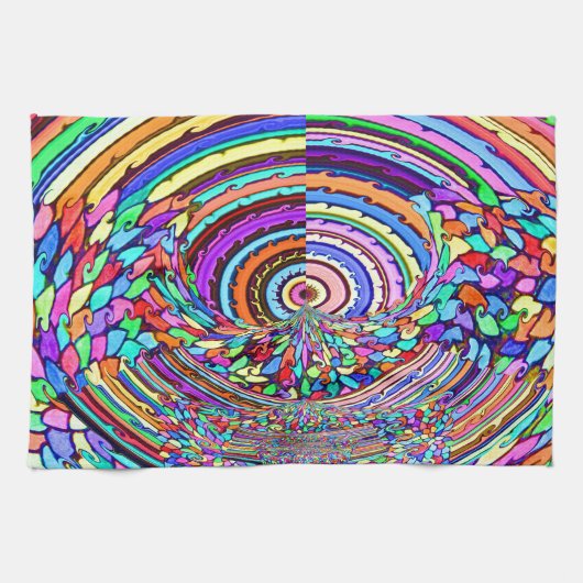 Psychedelische Reise Geschirrtuch (Horizontal)