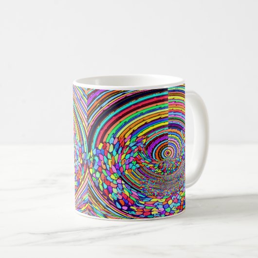 Psychedelische Reise Kaffeetasse (VorderseiteRechts)
