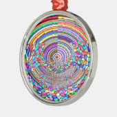 Psychedelische Reise Ornament Aus Metall (Links)