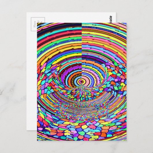 Psychedelische Reise Postkarte (Vorne/Hinten)