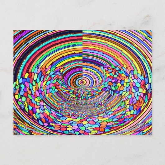 Psychedelische Reise Postkarte (Vorderseite)