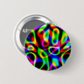 Psychedelische Reise reiht Dunkelheit auf Button (Vorne & Hinten)