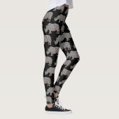 Psychedelische Rhinozeros Leggings (Rechts)