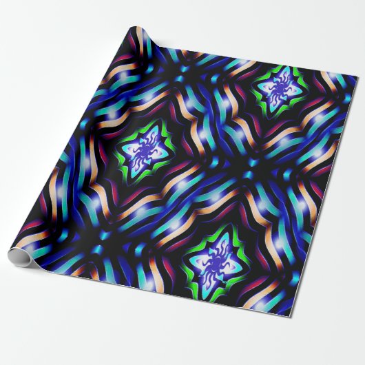 Psychedelische Ribbons... Geschenkpapier (Ungerollt)