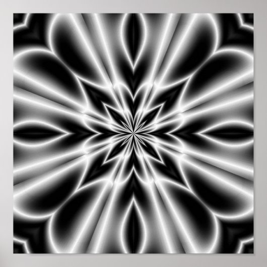 Psychedelische Röntgenstrahl-Blume Poster (Vorne)