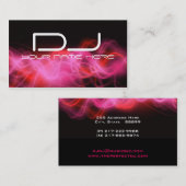 Psychedelische rosa Welle DJ-Visitenkarten Visitenkarte (Vorne/Hinten)