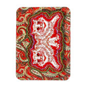 Psychedelische Rote Katzen (von Louis Wain) Magnet (Vertikal)