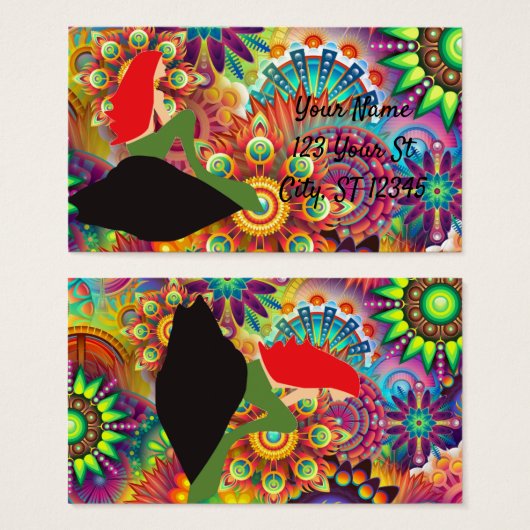 Psychedelische Rotkopfmaid Sitting Thunder_Cove (Vorne & Hinten)