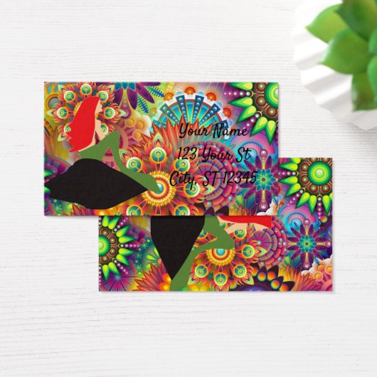 Psychedelische Rotkopfmaid Sitting Thunder_Cove (Schreibtisch)