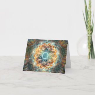 Psychedelische Sacred Geometry Mandala Cards Karte