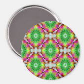Psychedelische Sägeblätter. Magnet (Vorderseite/Rückseite)
