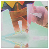 Psychedelische Sägeblätter... Stoff (Nahaufnahme)