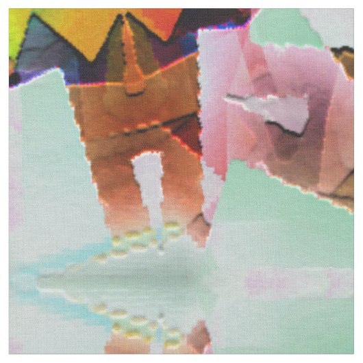 Psychedelische Sägeblätter... Stoff (Nahaufnahme)