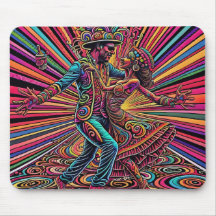 Psychedelische Salsa-Tango-Tanzkunst