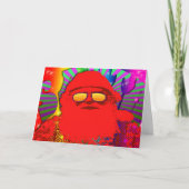 Psychedelische Sankt - cooles Weihnachten (Vorderseite)