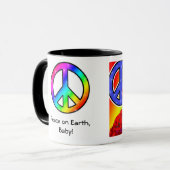 Psychedelische Sankt-FriedensTasse Tasse (Vorderseite Links)