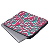 Psychedelische Säure Nahtlos Funky Hintergrund. Laptopschutzhülle (Vorne Knopf)