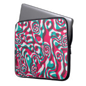 Psychedelische Säure Nahtlos Funky Hintergrund. Laptopschutzhülle (Vorderseite Links)