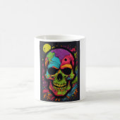 Psychedelische Schädelexplosion Kaffeetasse (Mittel)