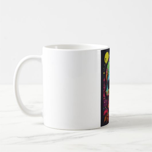 Psychedelische Schädelexplosion Kaffeetasse (Links)