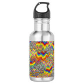 Psychedelische Schmelz Regenbogen Wasserflasche (Vorderseite)