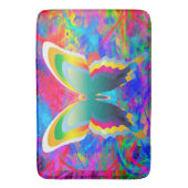 Psychedelische Schmetterlinge Badematte (Vorderseite Vertikal)
