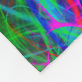 Psychedelische Schmetterlinge Fleece Blanket (Ecke)