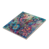 Psychedelische Schmetterlinge Fliese (Seite)