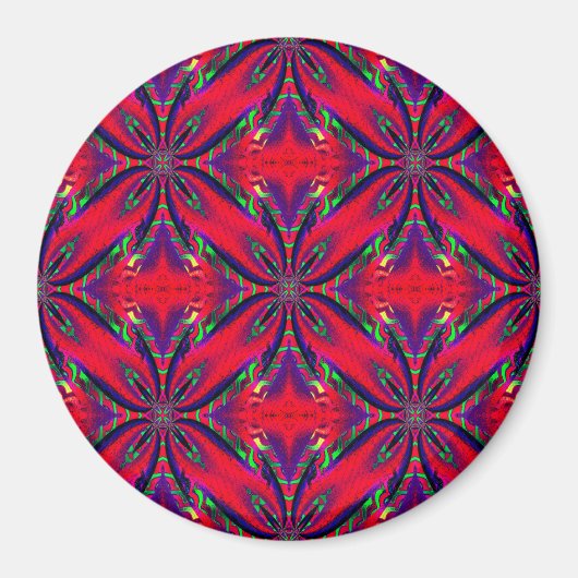 Psychedelische Schmetterlinge... Magnet (Vorne)
