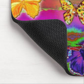 psychedelische Schmetterlinge Mousepad (Ecke)