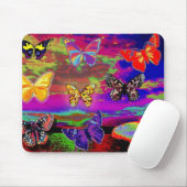 psychedelische Schmetterlinge Mousepad (Mit Mouse)