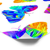 Psychedelische Schmetterlinge Poster (Ecke)