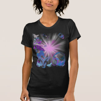 psychedelische Schmetterlinge T-Shirt