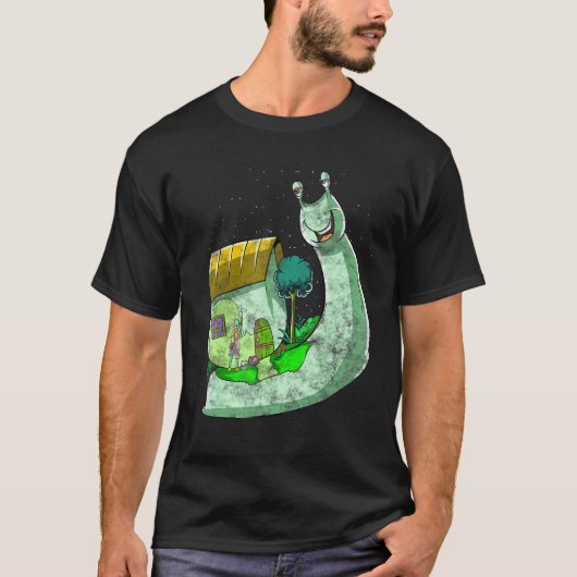 Psychedelische Schnecke Inspiriert Trippy Slug Rel T-Shirt (Vorderseite)