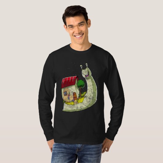 Psychedelische Schnecke Inspiriert Trippy Slug Rel T-Shirt (Vorne ganz)